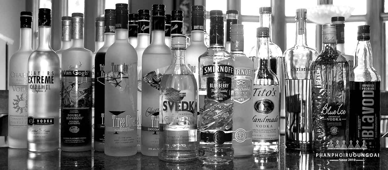 Các loại rượu Vodka Nga 