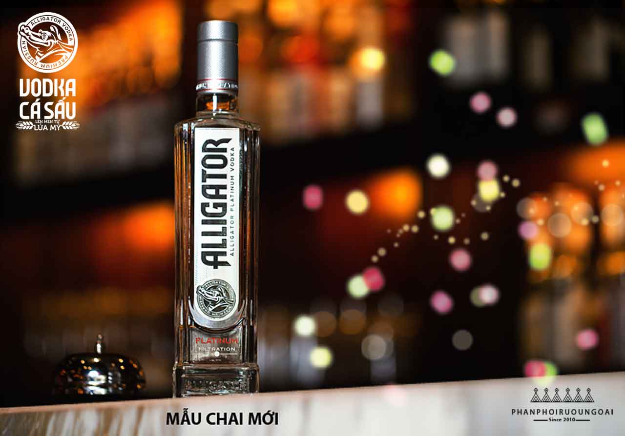 Rượu Vodka Cá Sấu Đen 500 ml