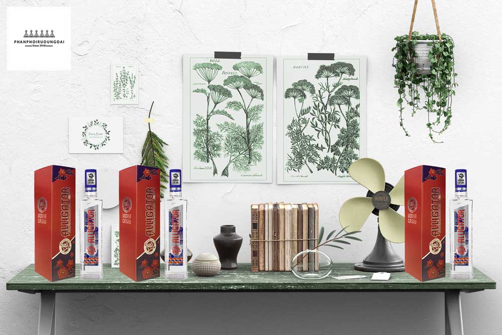 Ảnh rượu Vodka Cá Sấu Xanh Tết 2021