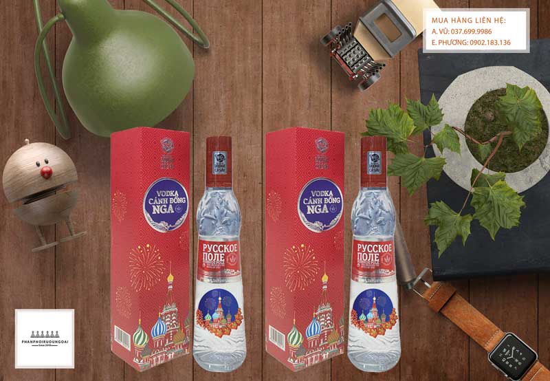 Rượu Vodka Cánh Đồng Nga Tết 2021 phù hợp cho biếu tặng hoặc đóng giỏ quà tết