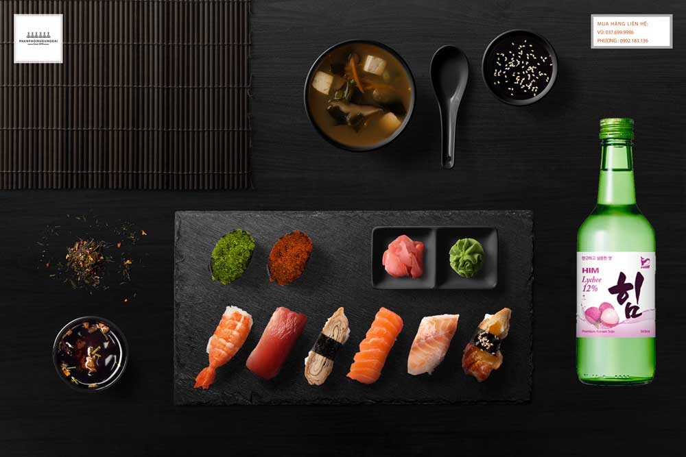 Bữa ăn ngon với rượu Soju HIM Lychee  Lựa chọn cho một bữa ăn ngon với rượu Soju HIM Lychee