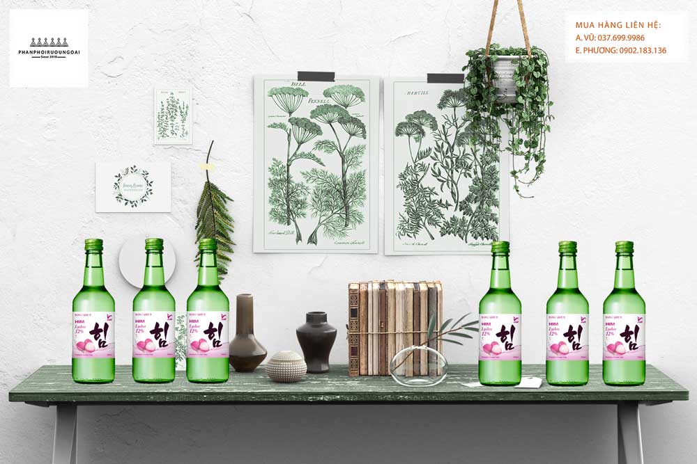 Rượu Soju HIM Lychee - Hương Vải  Rượu Soju HIM Lychee hương vải cho các bữa tiệc của giới trẻ