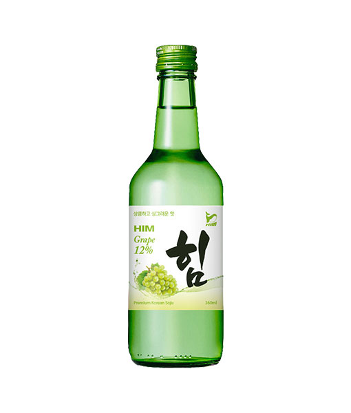 Rượu Soju HIM Grape với hương vị nho xanh