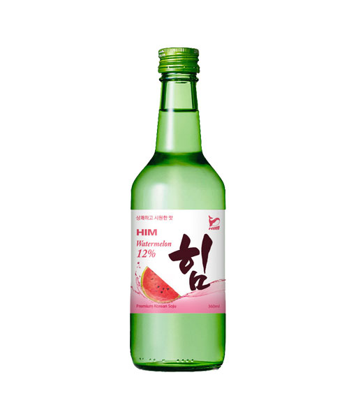 Soju hương vị dưa hấu - HIM Soju Rượu Soju HIM Watermelon - Soju hương vị dưa hấu