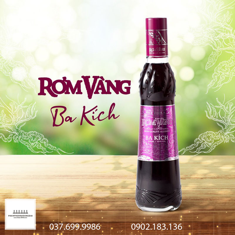 rượu rơm vàng ba kích 500 ml